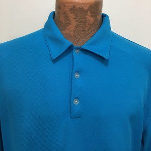Nike Golf Mens XL Aqua Blue Polo Shirt
